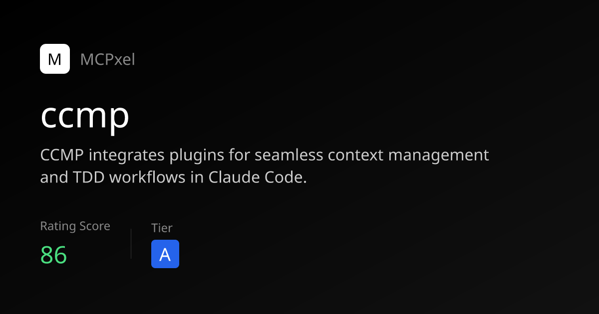 ccmp - MCP Server for AI Agents | MCPxel